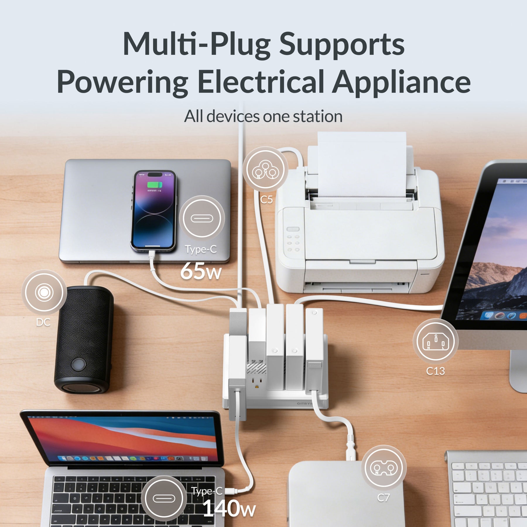 Gitryin Modular Charging Station with Smart Cooling Fan