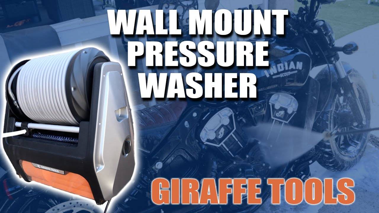 Giraffe Tools Grandfalls Pressure Washer Plus+, Electric Wall Mounted Power  Washer with 100FT Replaceable Pressure Hose, - AliExpress