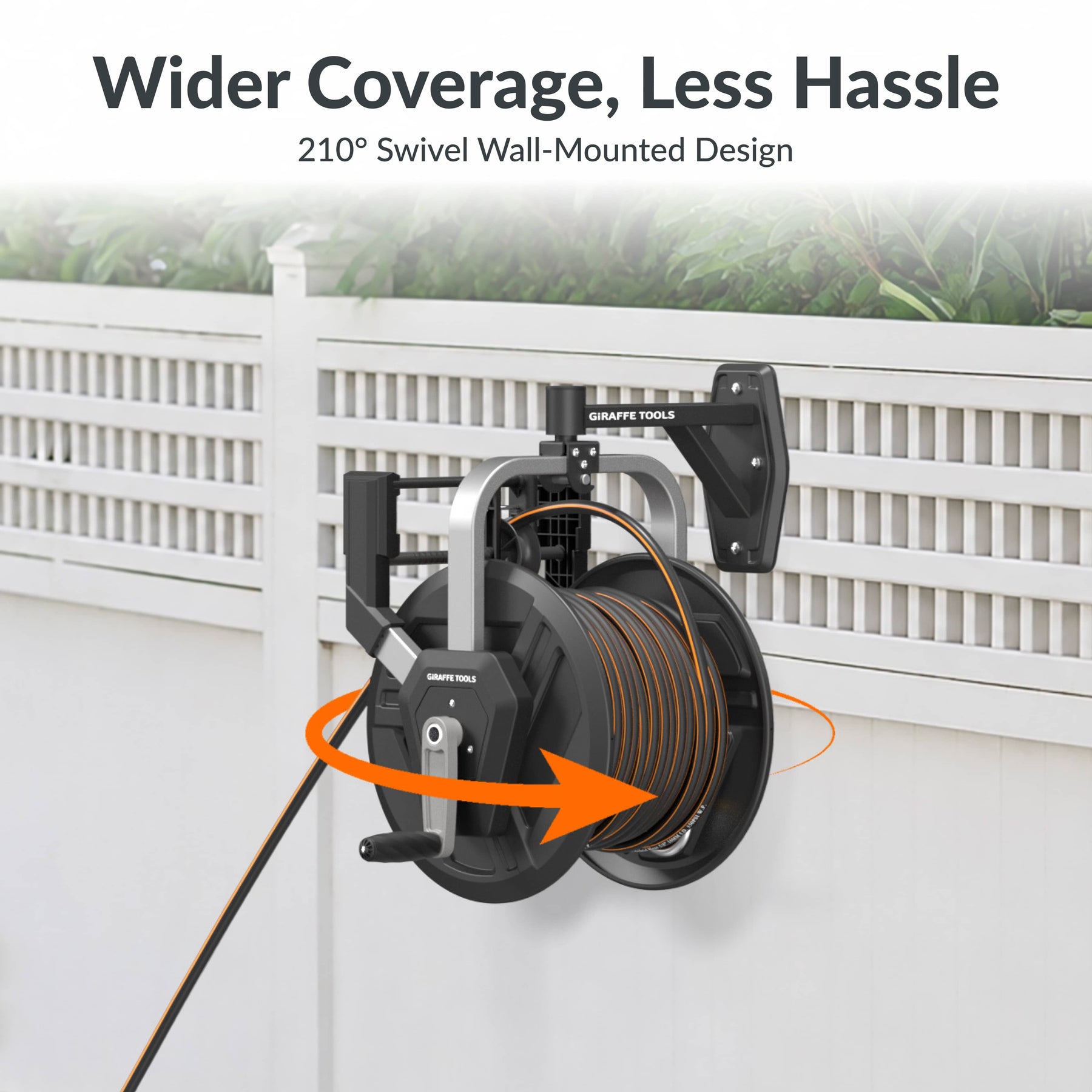 Swivel Wall Mounted Hose Reel Swivel Design