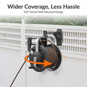 Swivel Wall Mounted Hose Reel Swivel Design