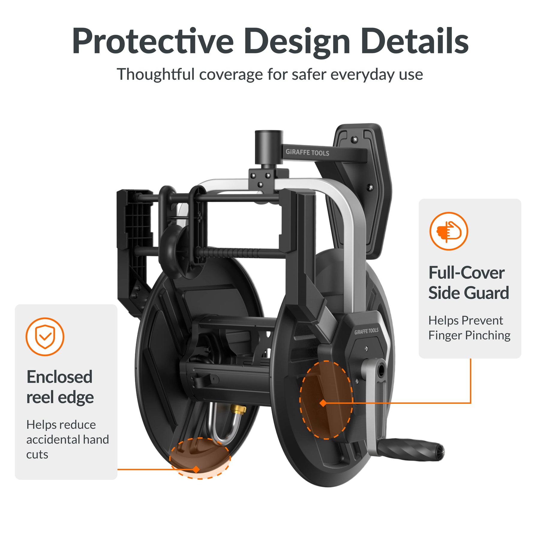 Swivel Wall Mounted Hose Reel Protective  Details
