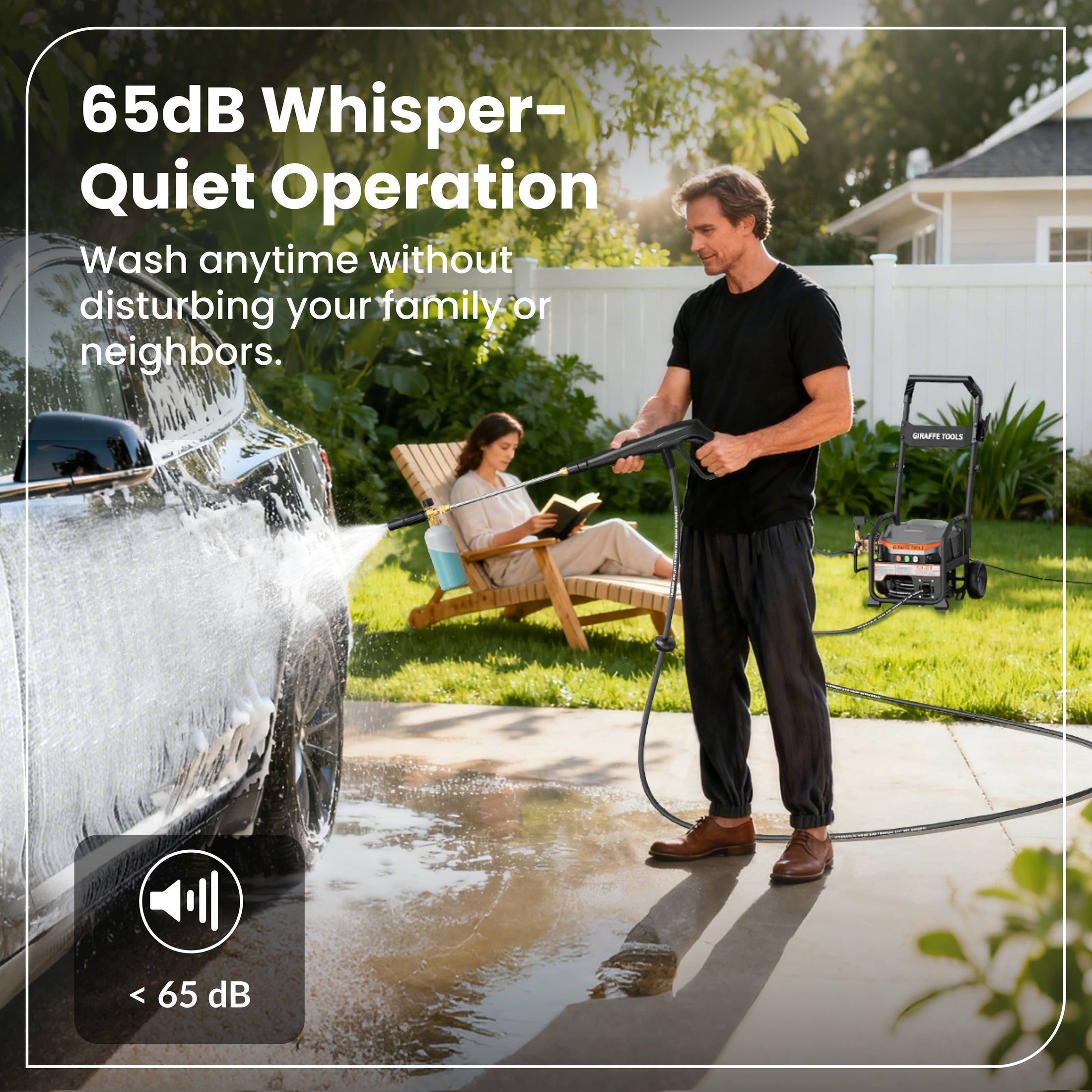 UltraFlow Retractable Pressure Washer 2.6GPM Features