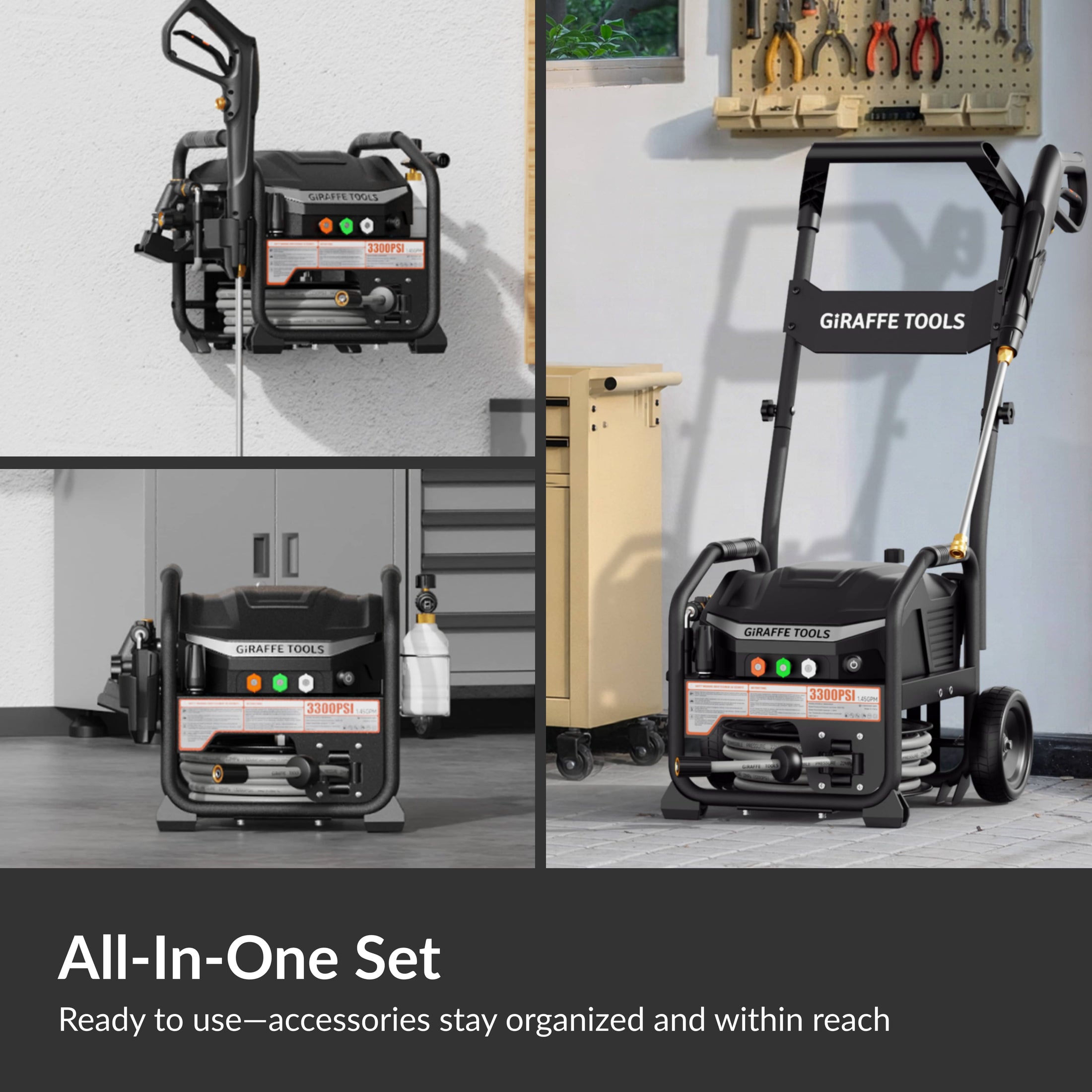 【『☆mk☆プロフ必読』 】Dinosディノス/Gulf デスク Crossfalls Retractable Pressure Washer Max | Giraffe Tools