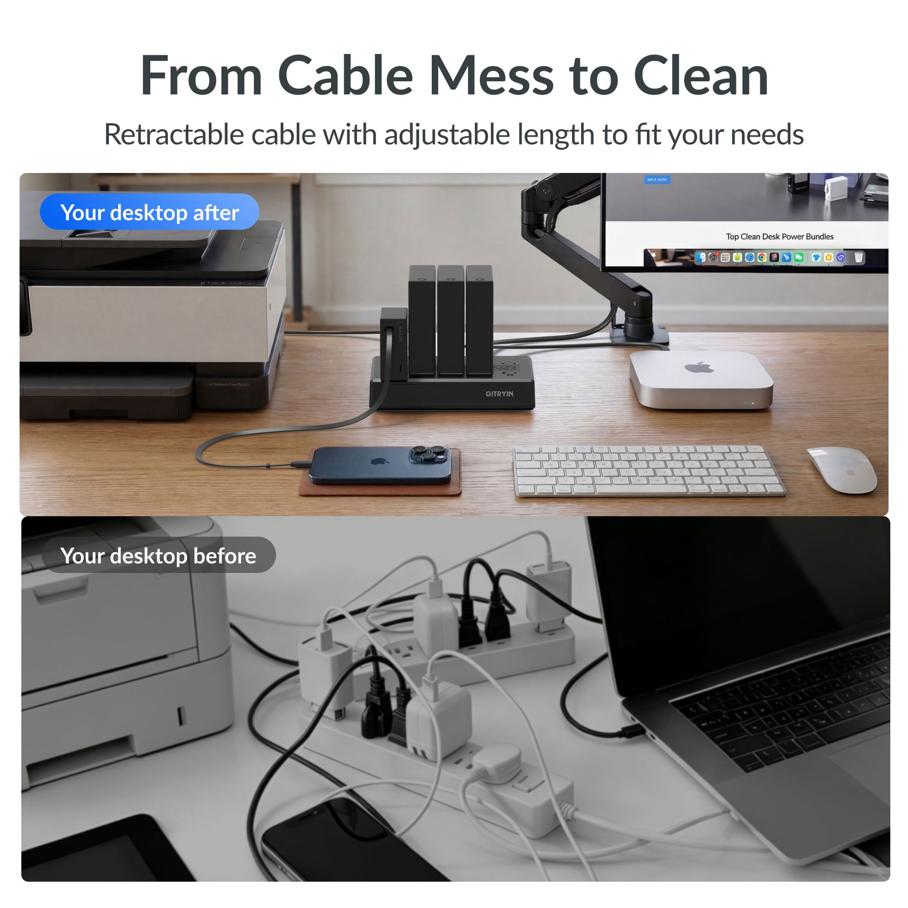 Gitryin Modular Charging Station with Smart Cooling Fan