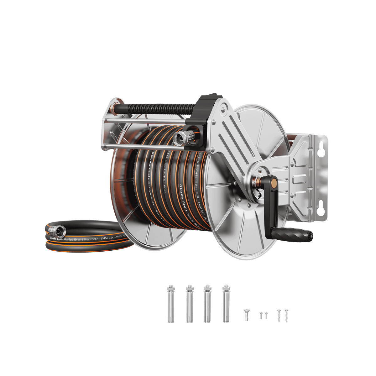 Wall Mounted Hose Reel Stainless Steel